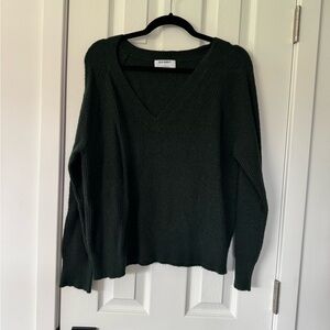 V-Neck Dark Green Sweater
